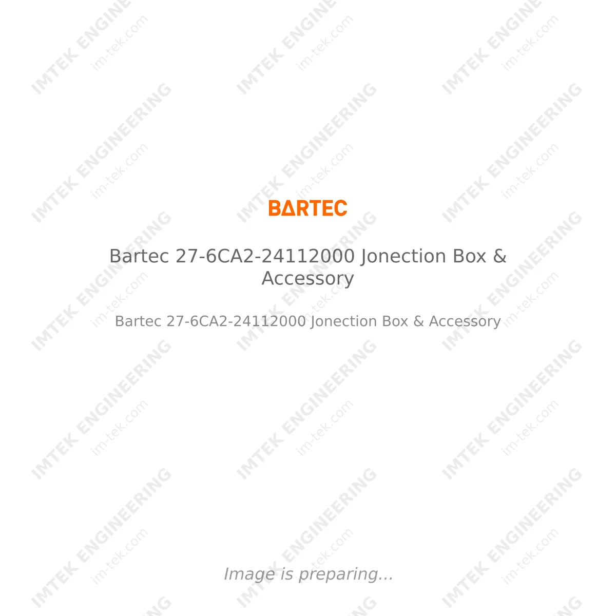 Bartec Bartec 27-6CA2-24112000 Jonection Box & Accessory - Bartec 27-6CA2-24112000 Jonection Box & Accessory