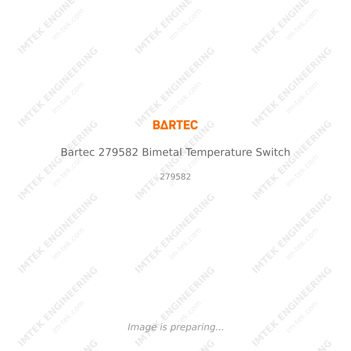 Bartec Bartec 279582 Bimetal Temperature Switch - 279582