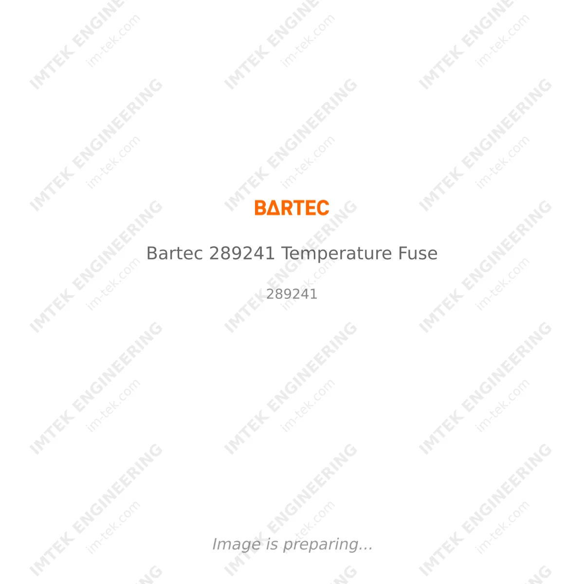 Bartec Bartec 289241 Temperature Fuse - 289241