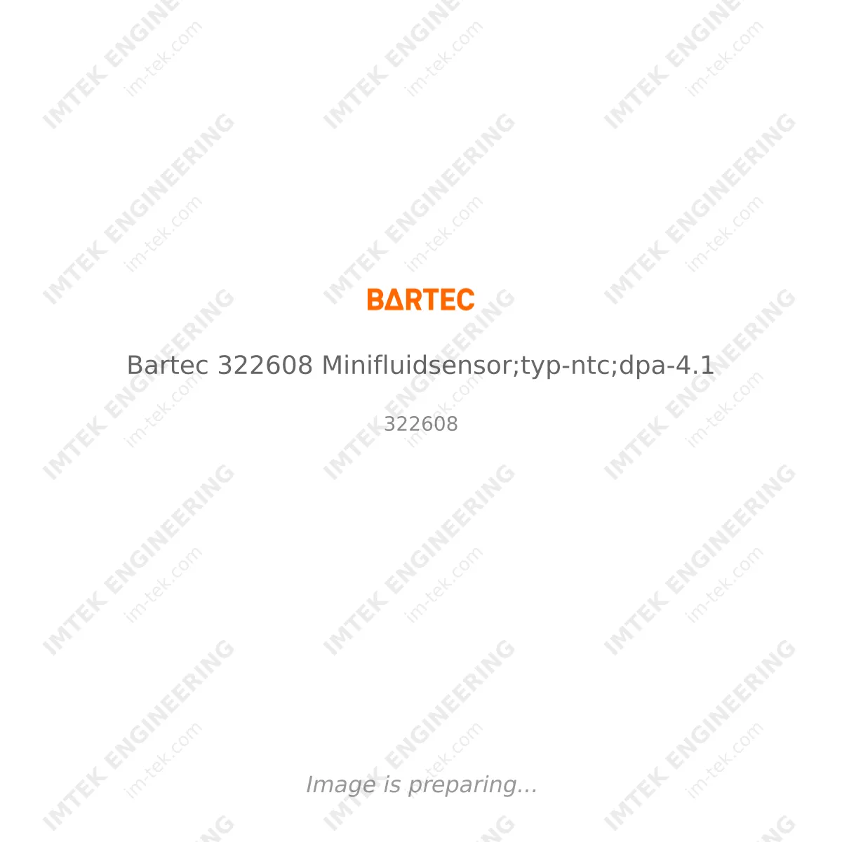 Bartec Bartec 322608 Minifluidsensor;typ-ntc;dpa-4.1 - 322608