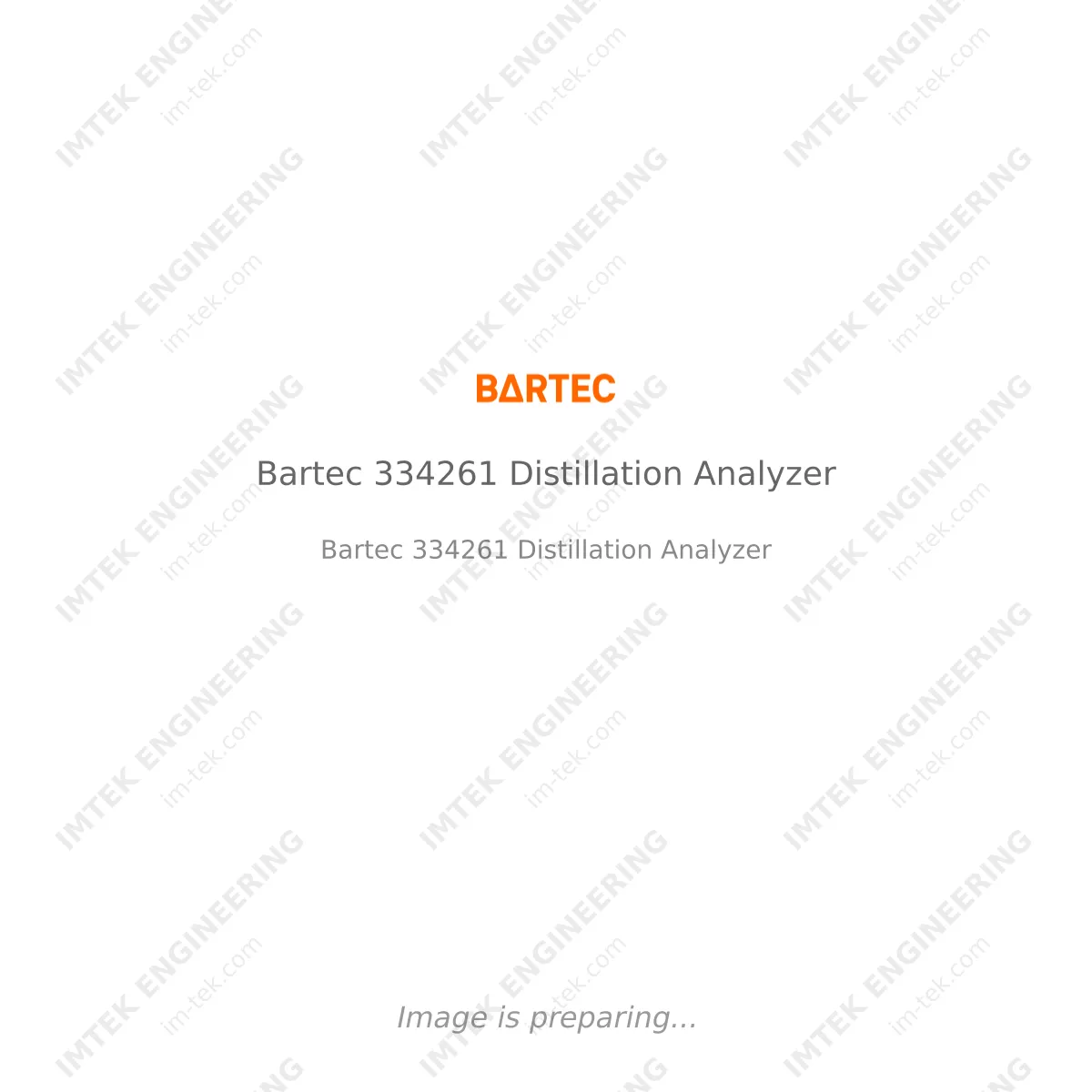 Bartec Bartec 334261 Distillation Analyzer - Bartec 334261 Distillation Analyzer