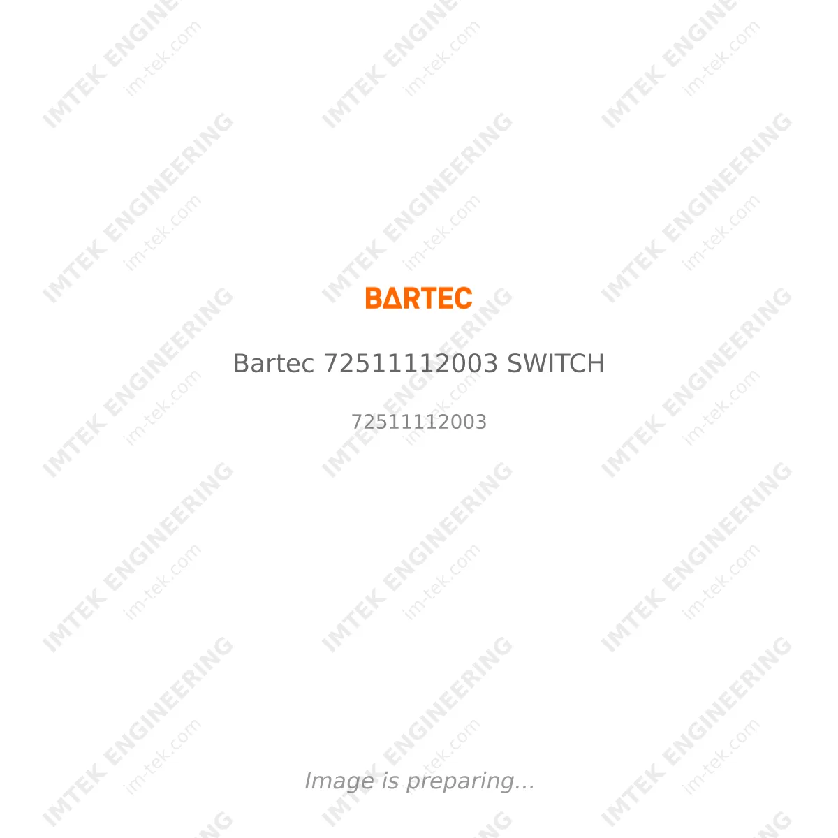 Bartec Bartec 72511112003 SWITCH - 72511112003
