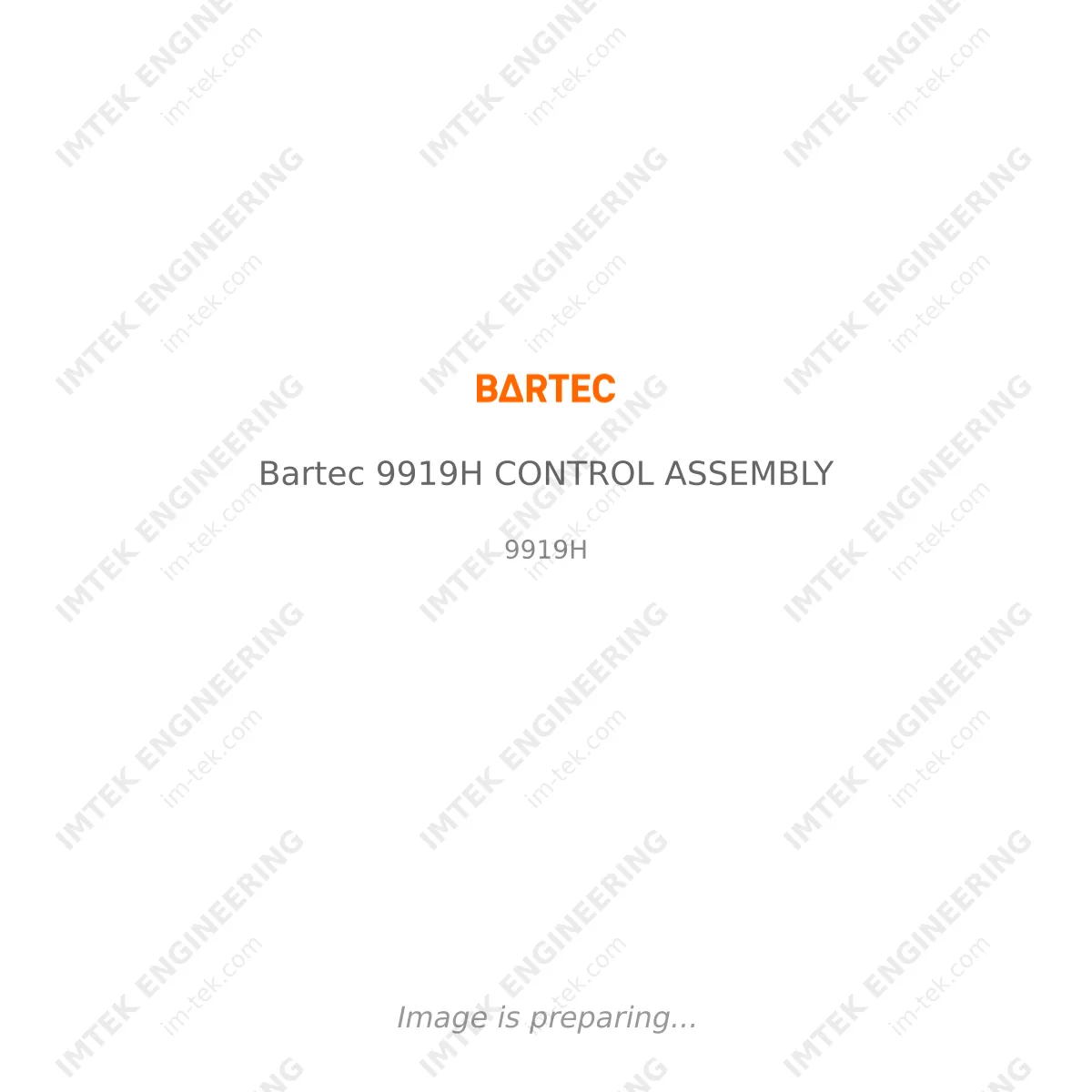 Bartec Bartec 9919H CONTROL ASSEMBLY - 9919H