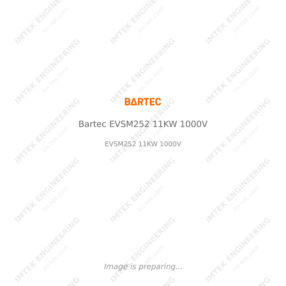 Bartec Bartec EVSM252 11KW 1000V - EVSM252 11KW 1000V