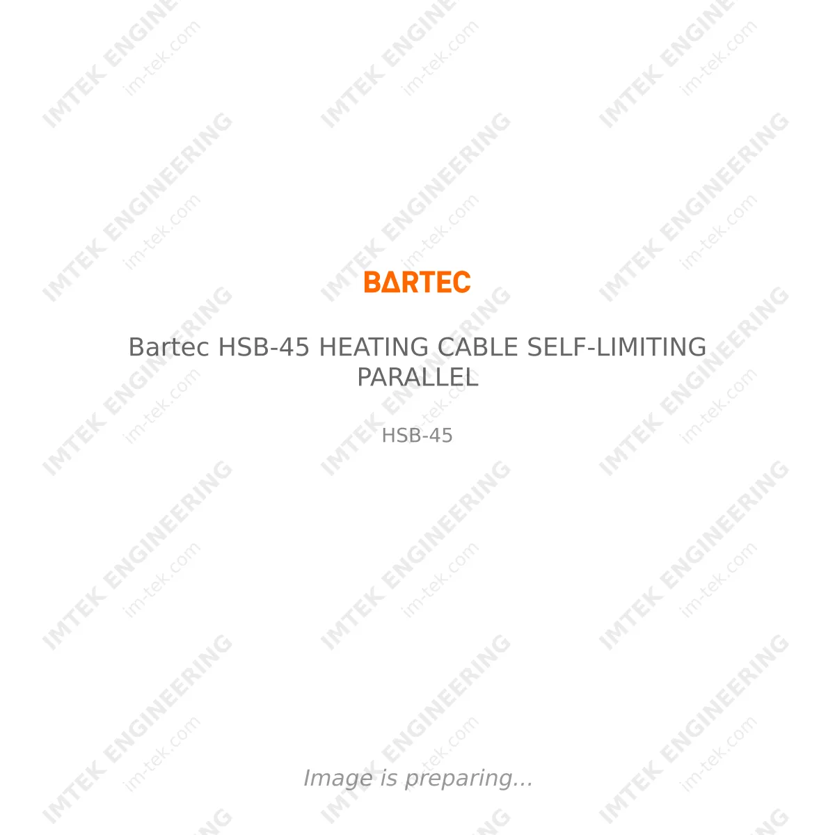 Bartec Bartec HSB-45 HEATING CABLE SELF-LIMITING PARALLEL - HSB-45