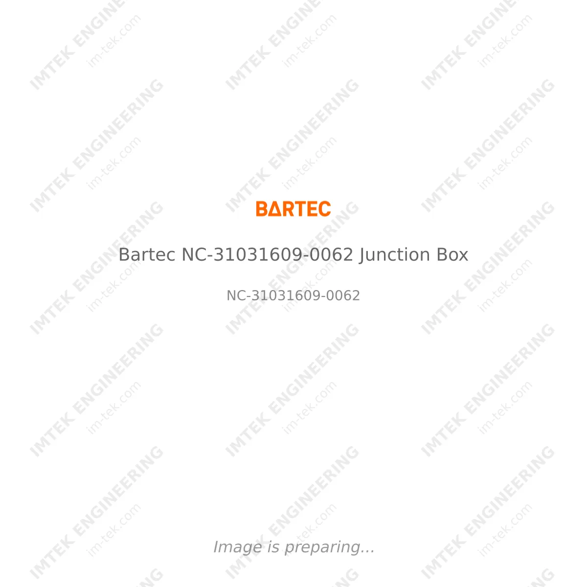 Bartec Bartec NC-31031609-0062 Junction Box - NC-31031609-0062