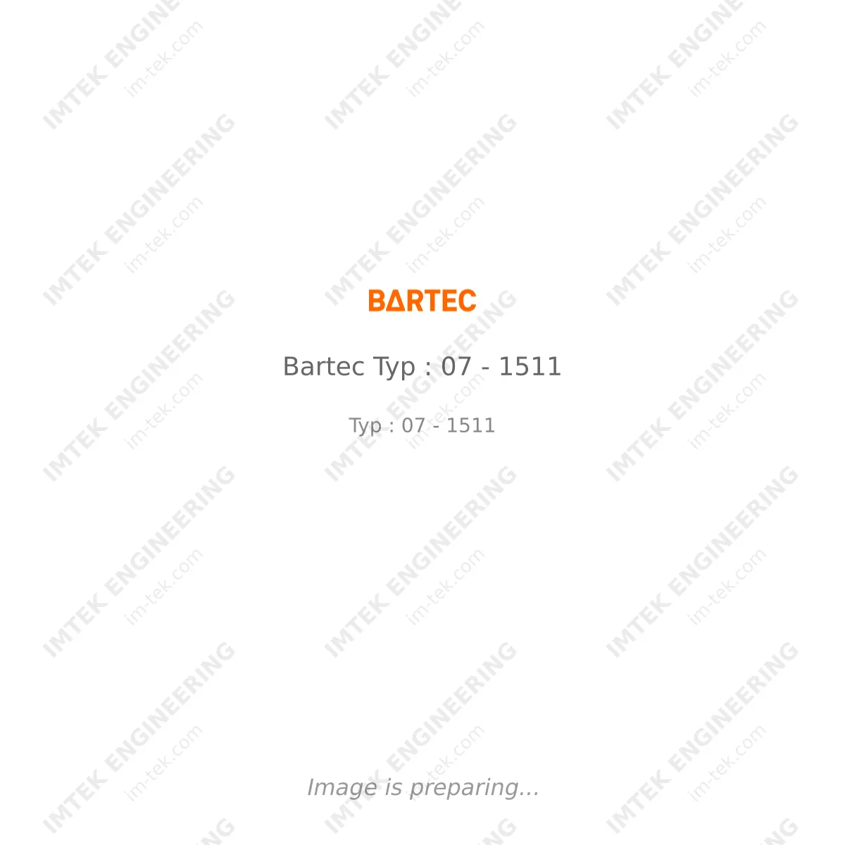 Bartec Bartec Typ : 07 - 1511 - Typ : 07 - 1511