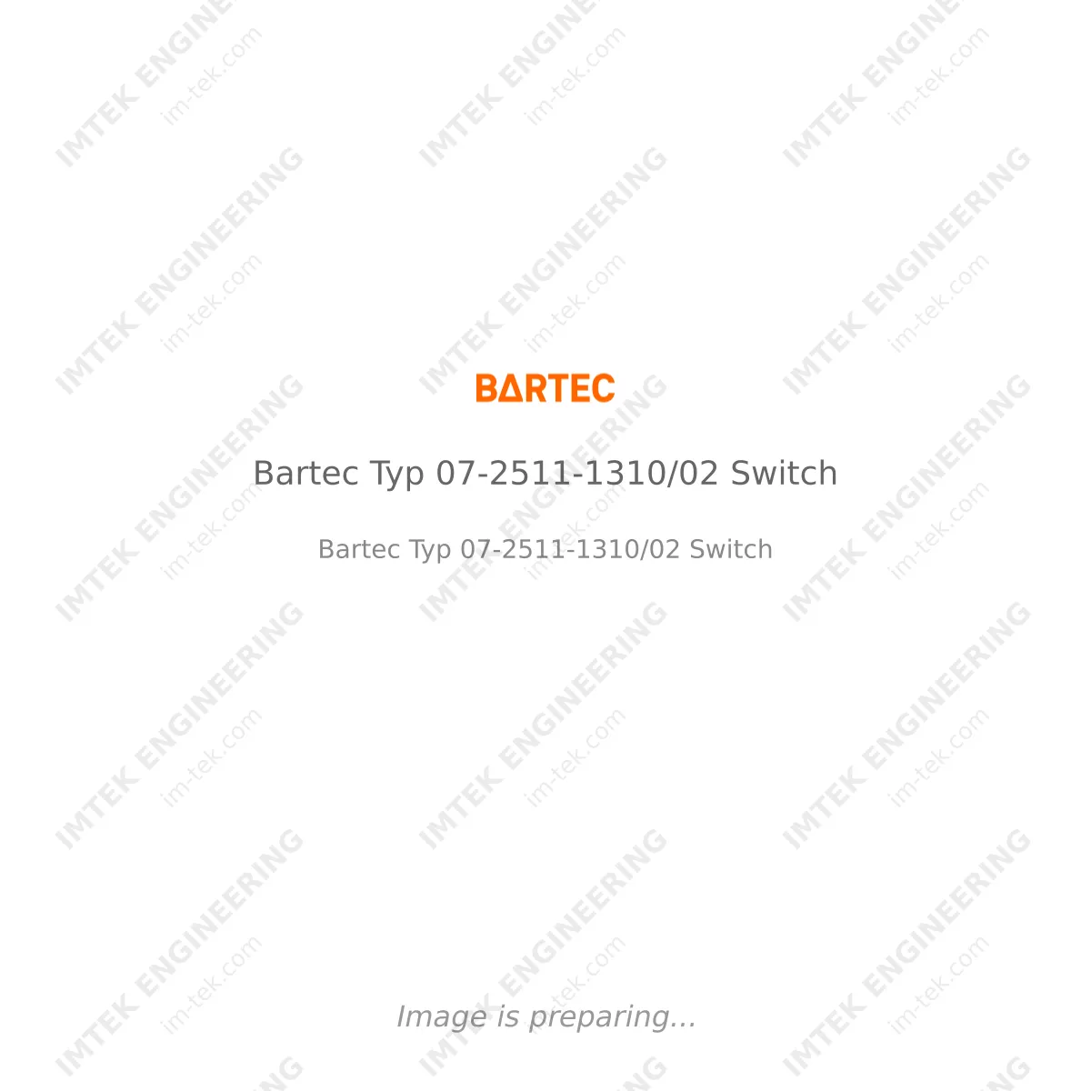 Bartec Bartec Typ 07-2511-1310/02 Switch - Bartec Typ 07-2511-1310/02 Switch