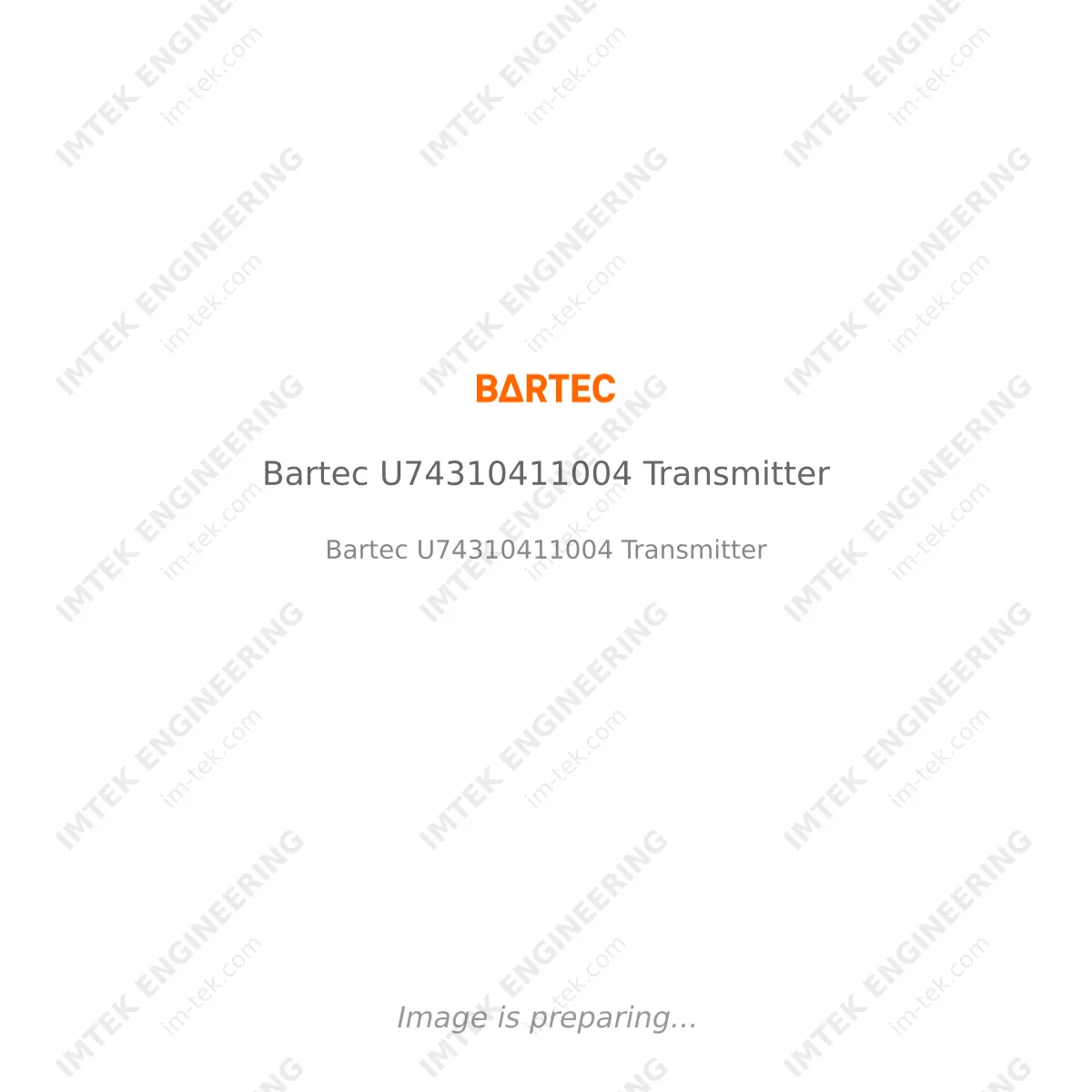 Bartec Bartec U74310411004 Transmitter - Bartec U74310411004 Transmitter
