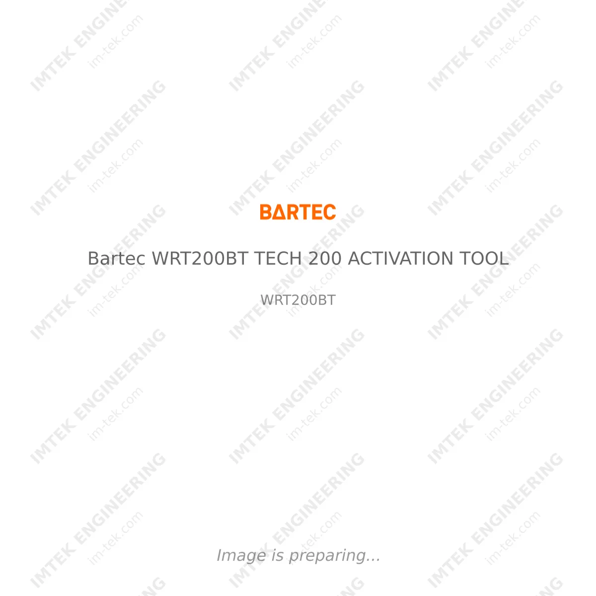 Bartec Bartec WRT200BT TECH 200 ACTIVATION TOOL - WRT200BT