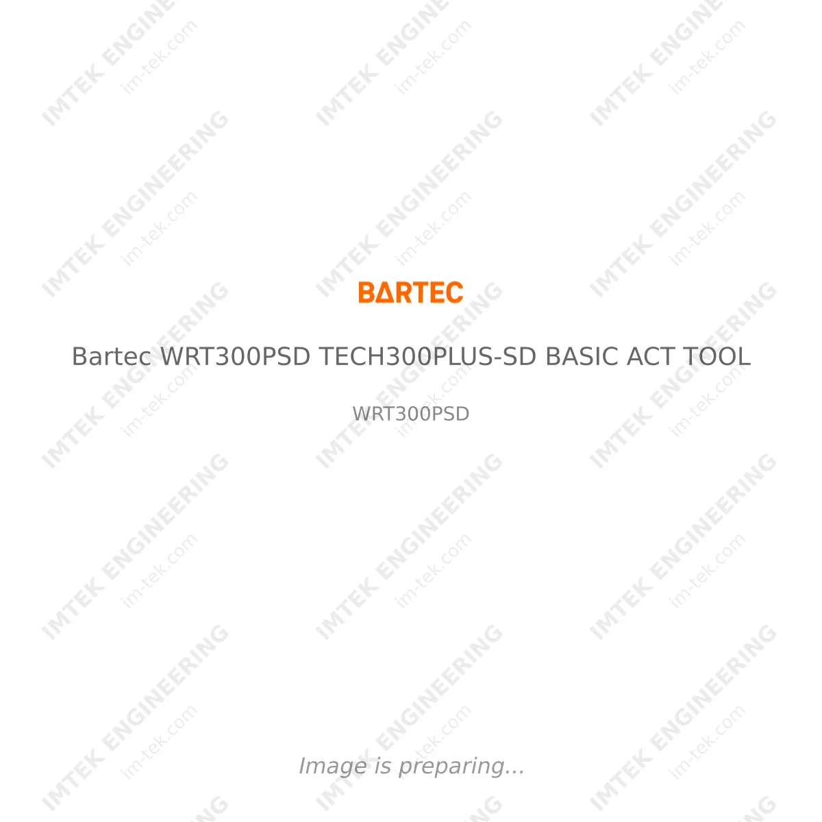 Bartec Bartec WRT300PSD TECH300PLUS-SD BASIC ACT TOOL - WRT300PSD