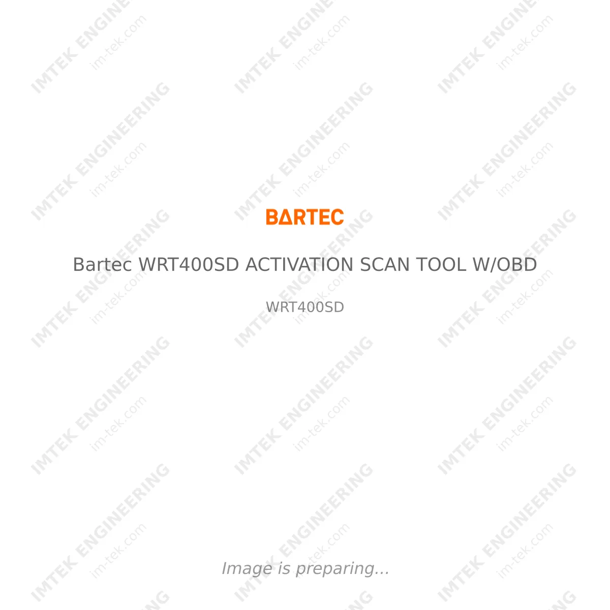 Bartec Bartec WRT400SD ACTIVATION SCAN TOOL W/OBD - WRT400SD