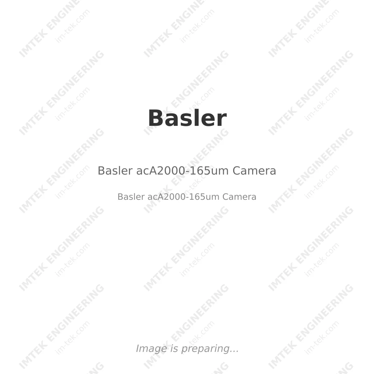 Basler Basler acA2000-165um Camera - Basler acA2000-165um Camera
