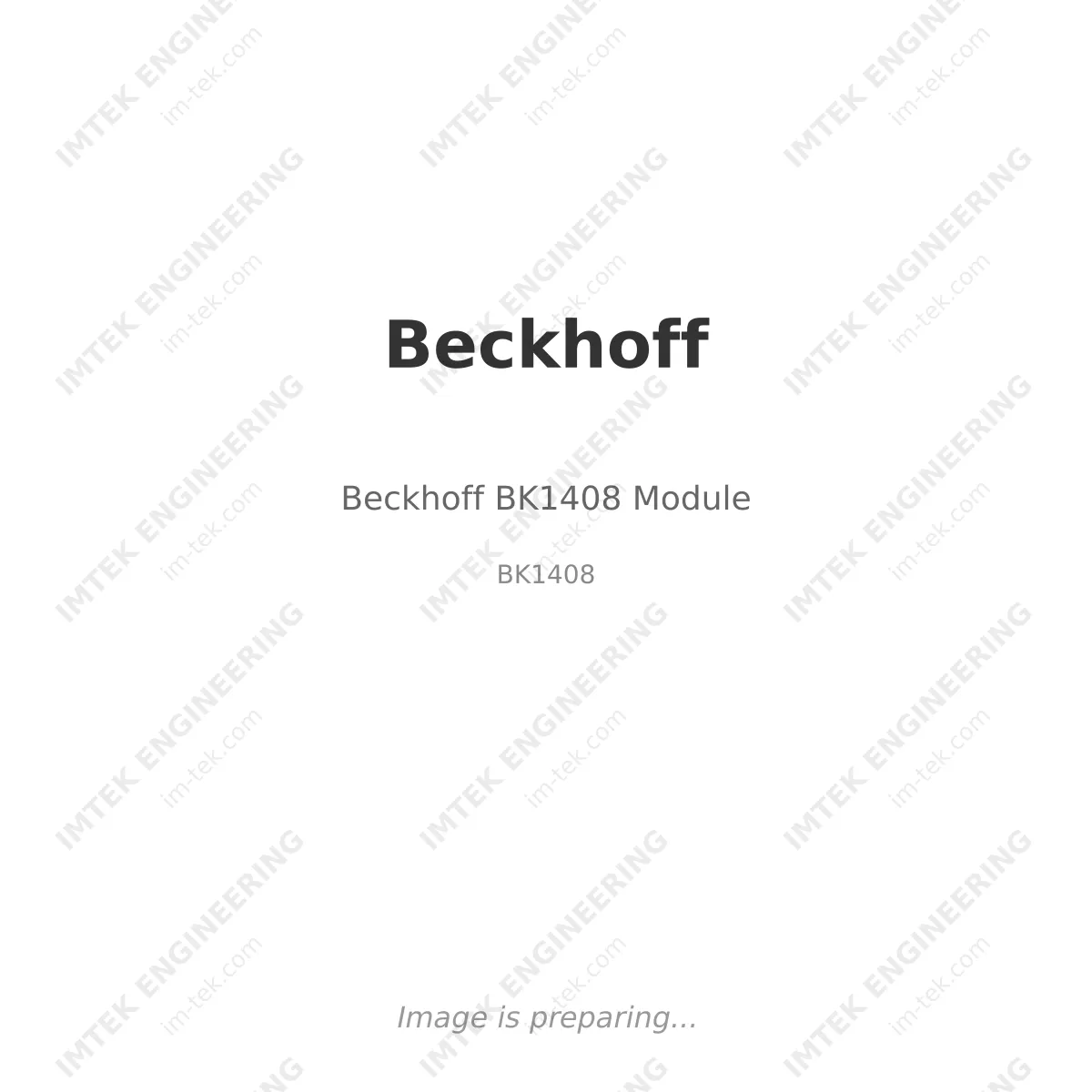 Beckhoff Beckhoff BK1408 Module - BK1408