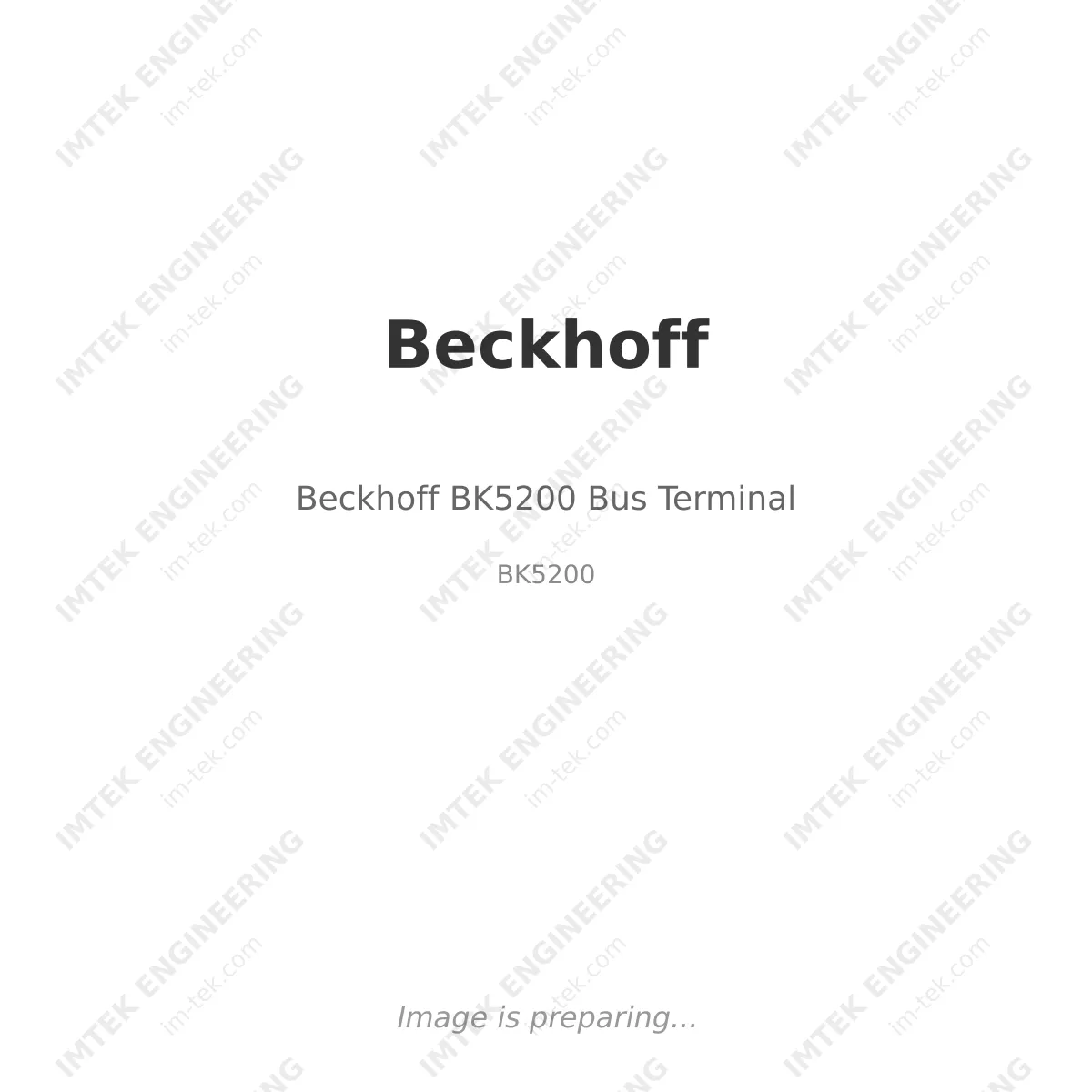 Beckhoff Beckhoff BK5200 Bus Terminal - BK5200