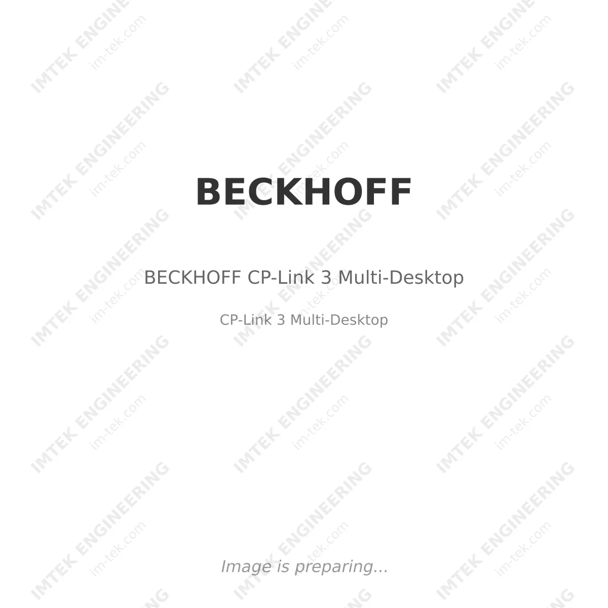 BECKHOFF BECKHOFF CP-Link 3 Multi-Desktop - CP-Link 3 Multi-Desktop