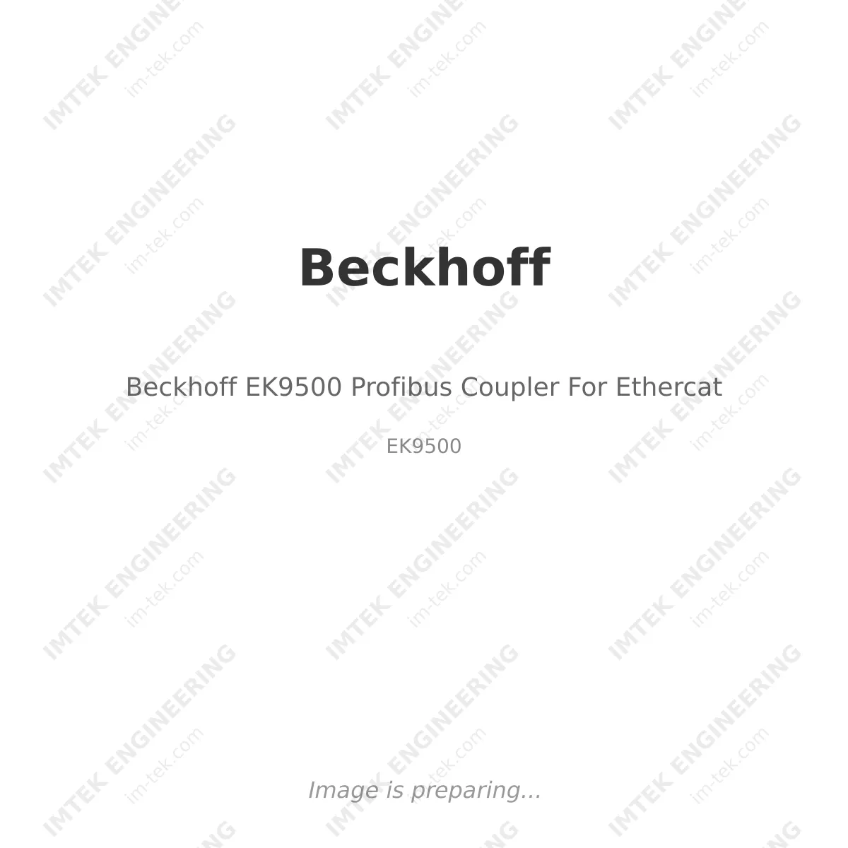 Beckhoff Beckhoff EK9500 Profibus Coupler For Ethercat - EK9500