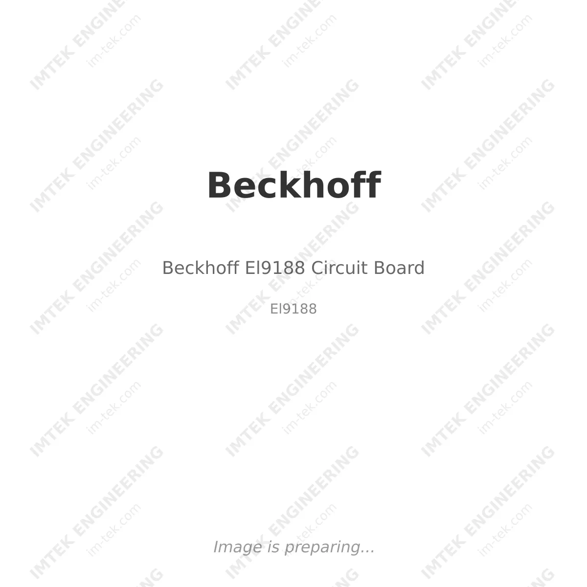 Beckhoff Beckhoff El9188 Circuit Board - El9188