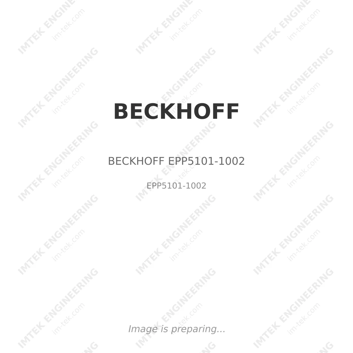BECKHOFF BECKHOFF EPP5101-1002 - EPP5101-1002