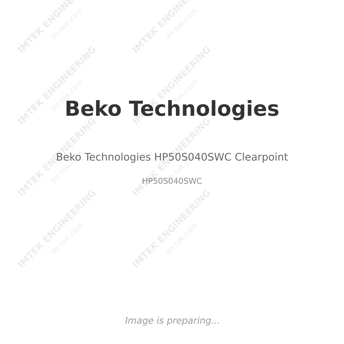 Beko Technologies Beko Technologies HP50S040SWC Clearpoint - HP50S040SWC