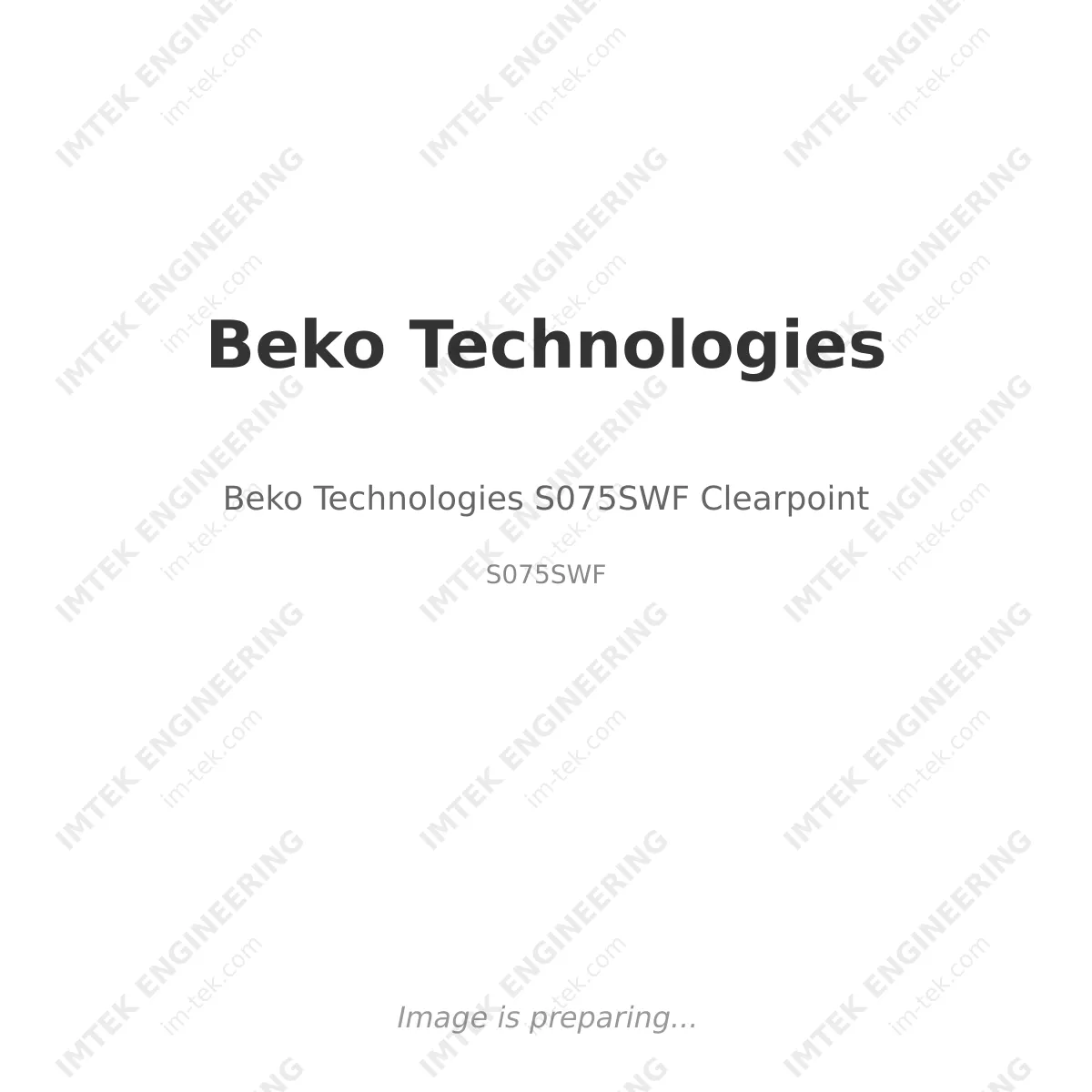 Beko Technologies Beko Technologies S075SWF Clearpoint - S075SWF