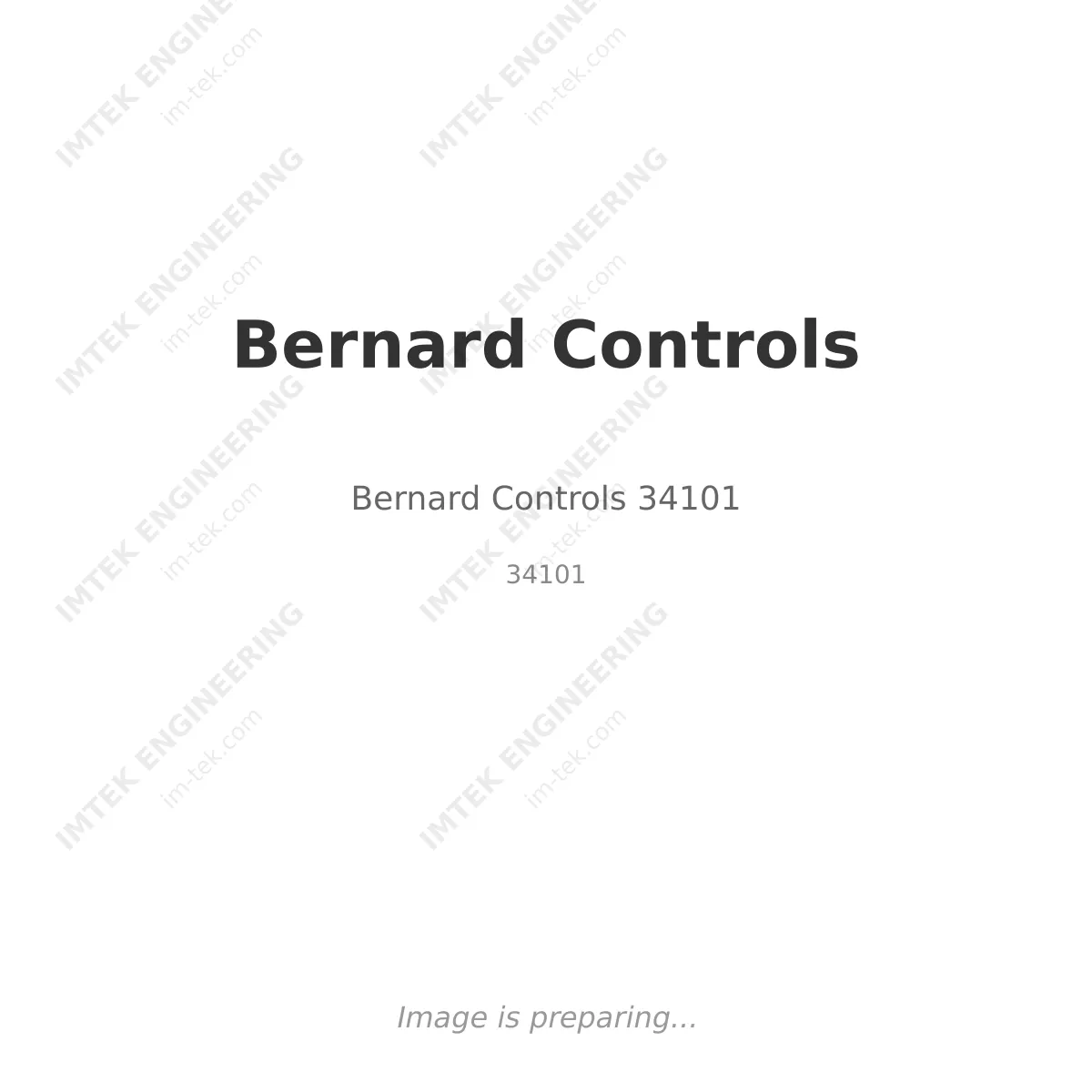 Bernard Controls Bernard Controls 34101 - 34101