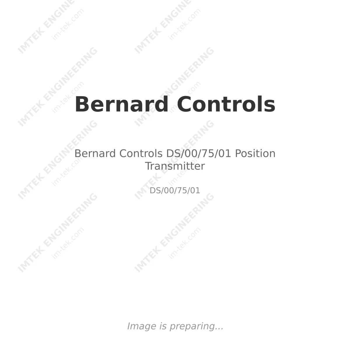 Bernard Controls Bernard Controls DS/00/75/01 Position Transmitter - DS/00/75/01