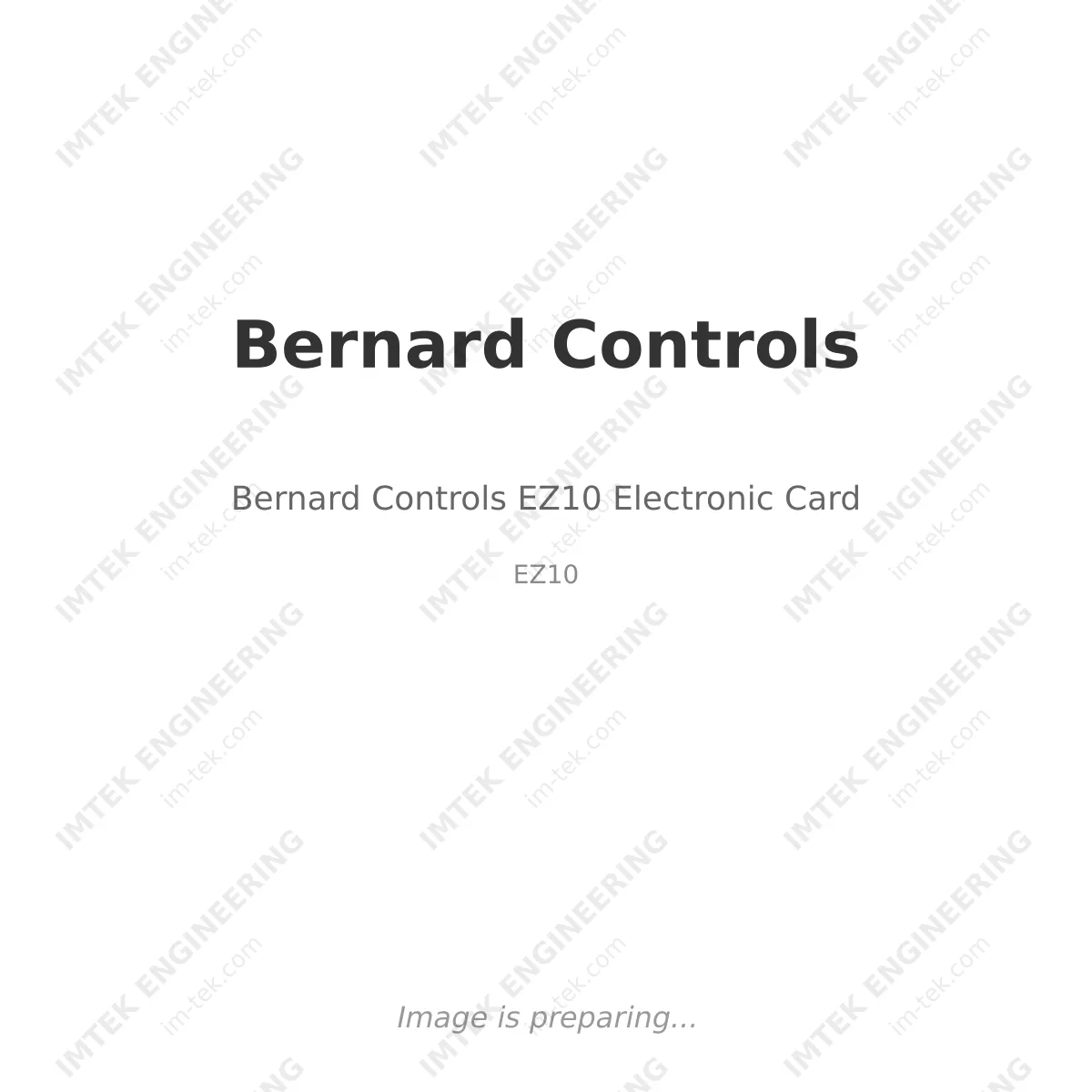Bernard Controls Bernard Controls EZ10 Electronic Card - EZ10