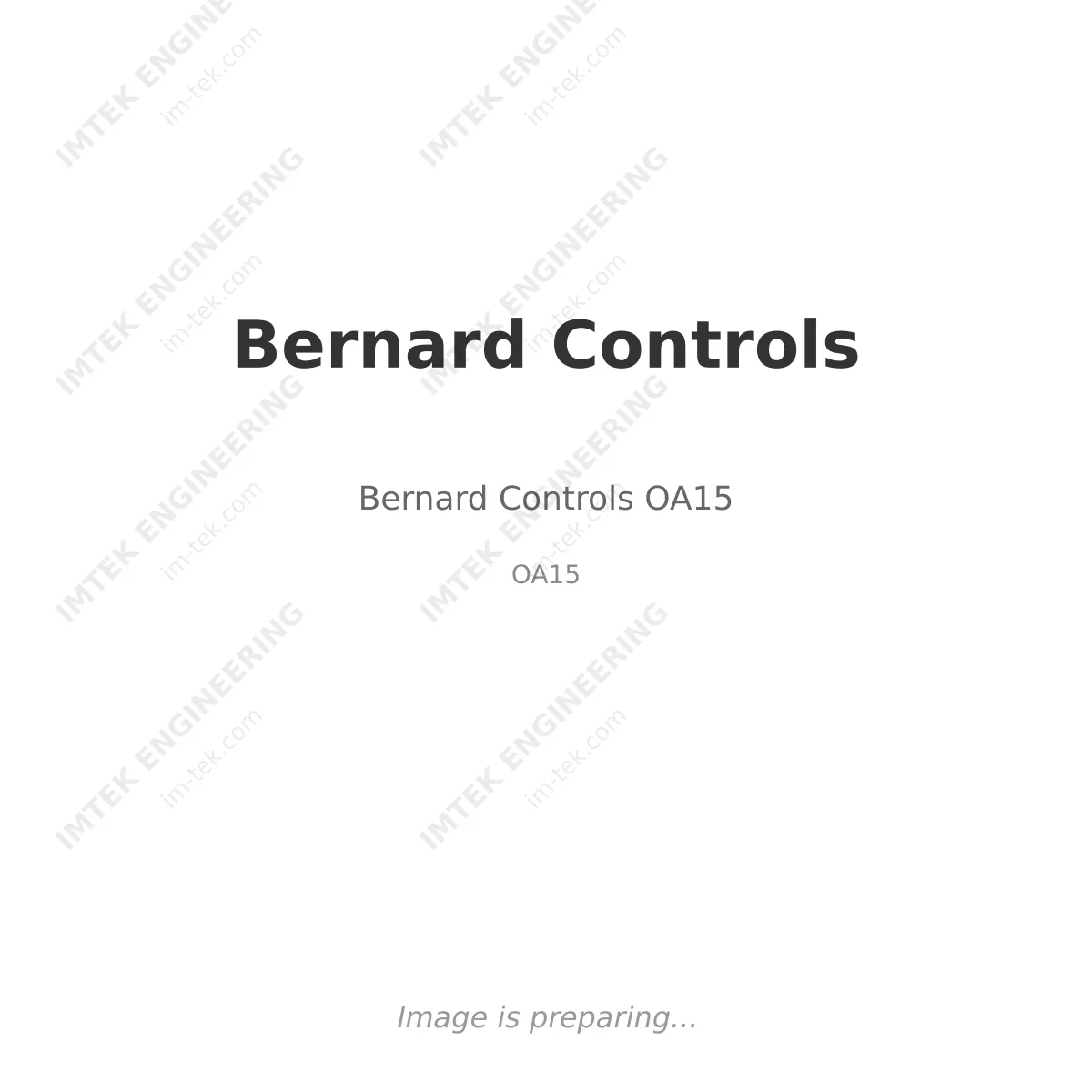 Bernard Controls Bernard Controls OA15 - OA15