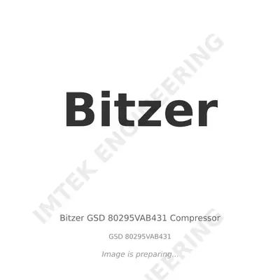 Bitzer Bitzer GSD 80295VAB431 Compressor - GSD 80295VAB431