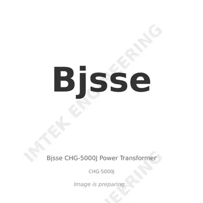Bjsse Bjsse CHG-5000J Power Transformer - CHG-5000J