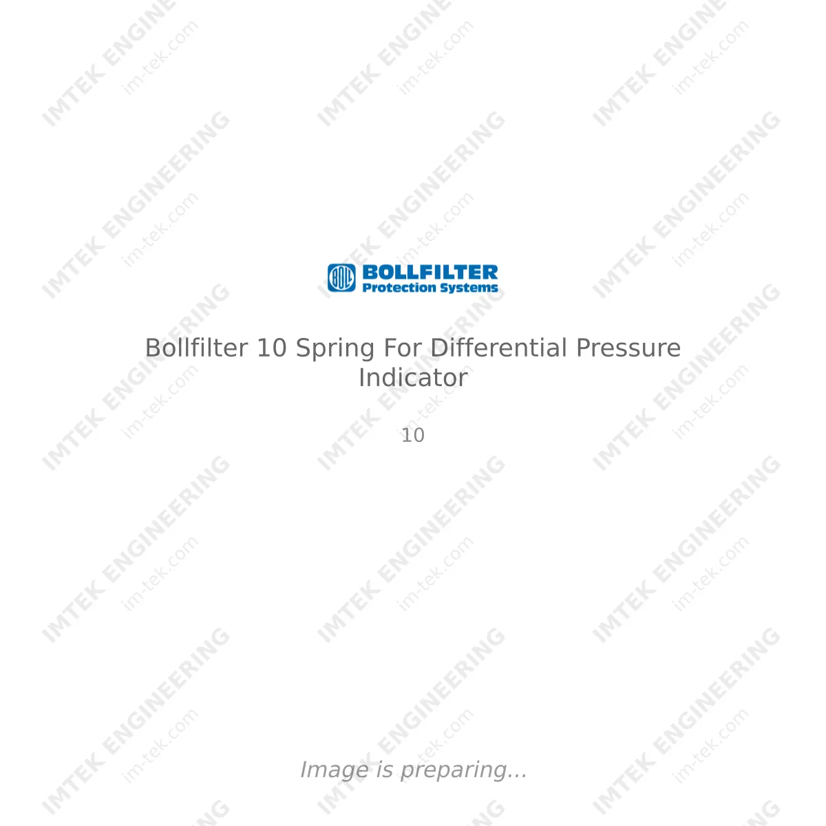 Bollfilter Bollfilter 10 Spring For Differential Pressure Indicator - 10