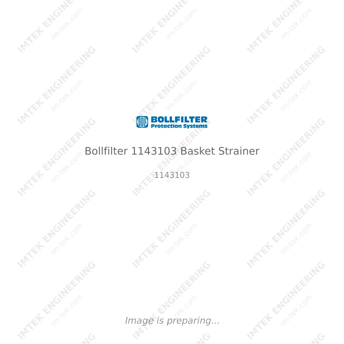 Bollfilter Bollfilter 1143103 Basket Strainer - 1143103