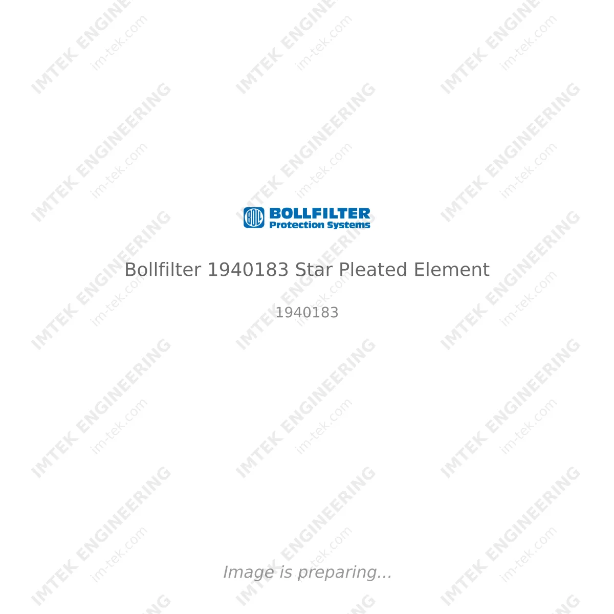 Bollfilter Bollfilter 1940183 Star Pleated Element - 1940183