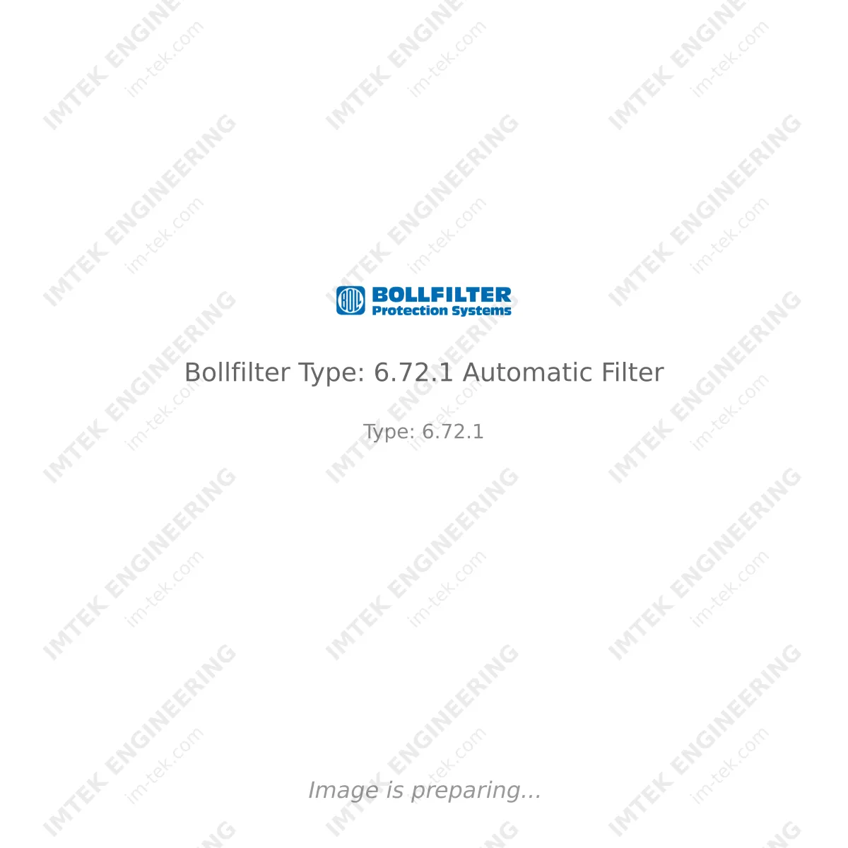 Bollfilter Bollfilter Type: 6.72.1 Automatic Filter - Type: 6.72.1