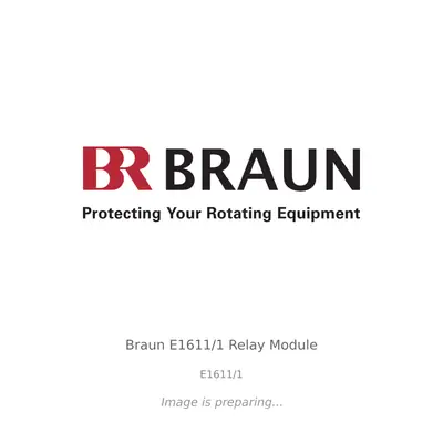 Braun Braun E1611/1 Relay Module - E1611/1
