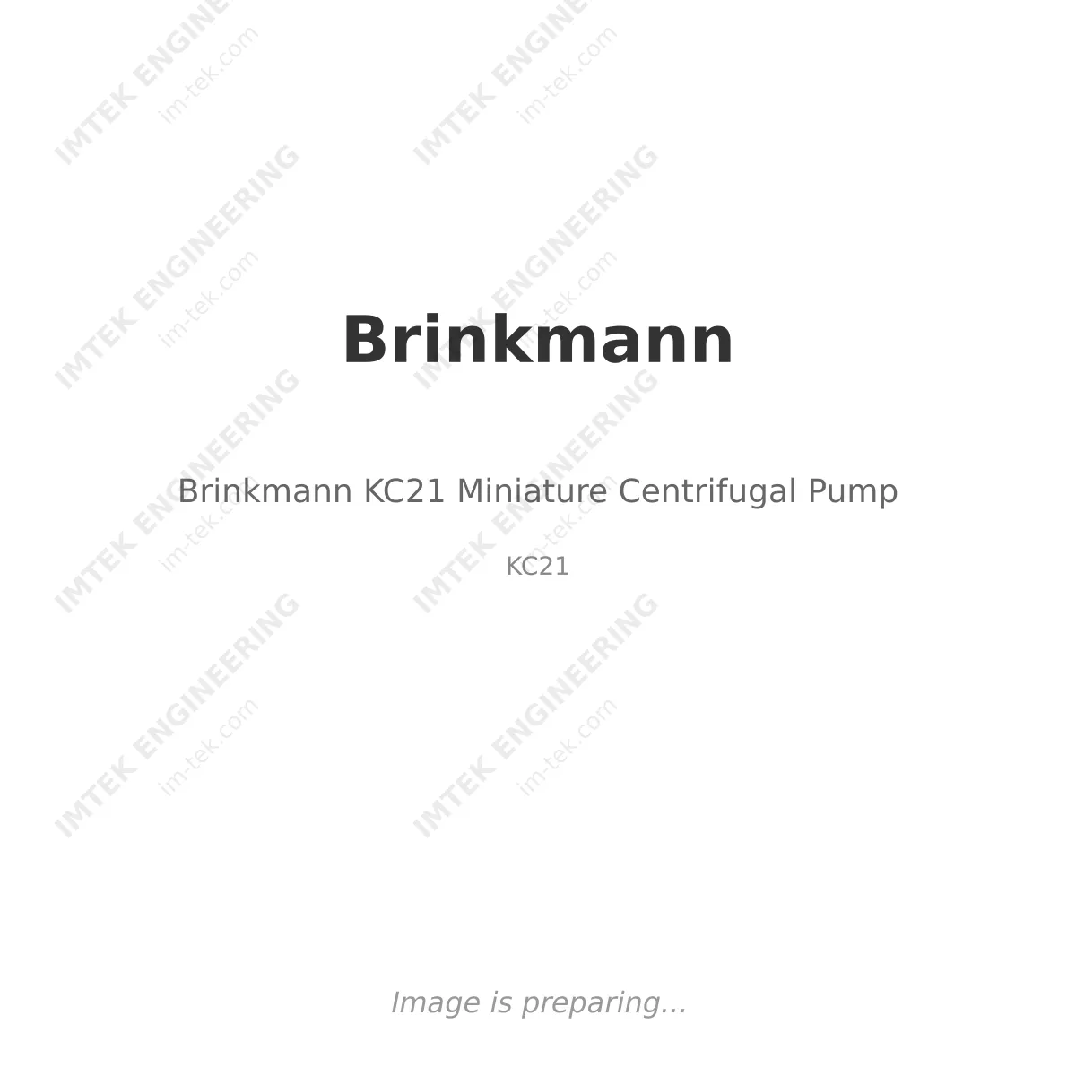 Brinkmann Brinkmann KC21 Miniature Centrifugal Pump - KC21