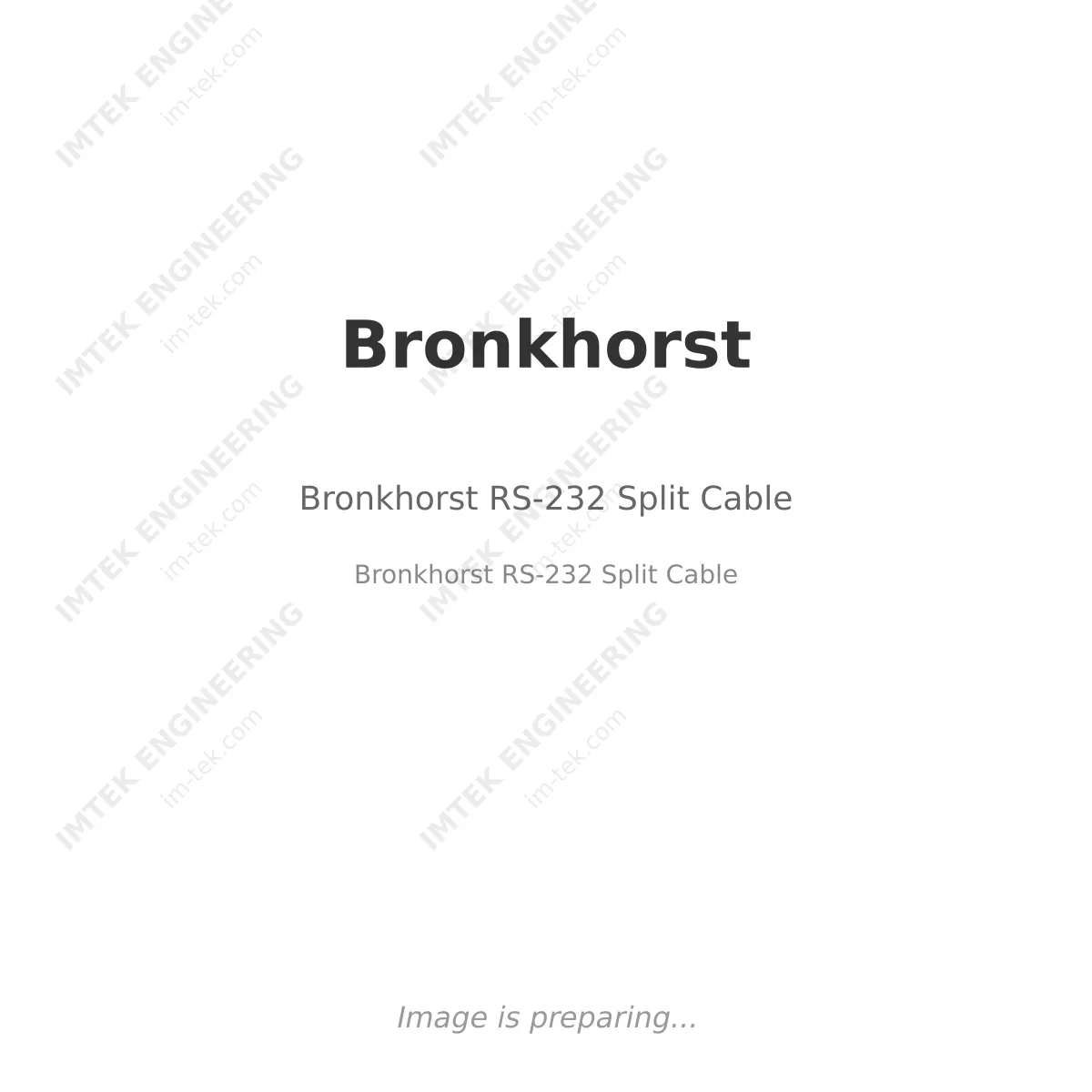 Bronkhorst  Bronkhorst RS-232 Split Cable - Bronkhorst  RS-232 Split Cable