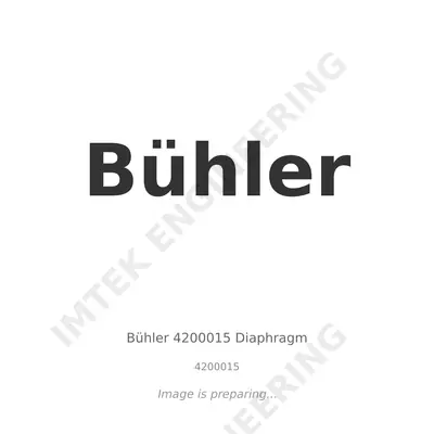 Bühler Buhler 4200015 Diaphragm - 4200015 thumbnail 1