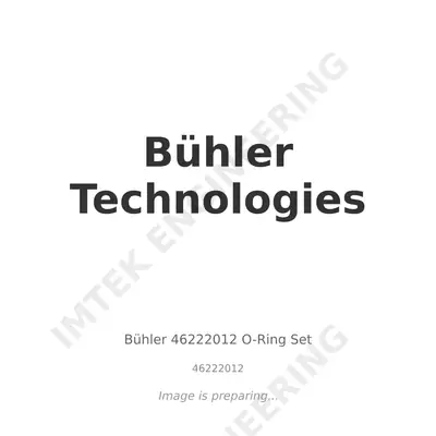 Bühler Technologies Bühler 46222012 O-Ring Set - 46222012