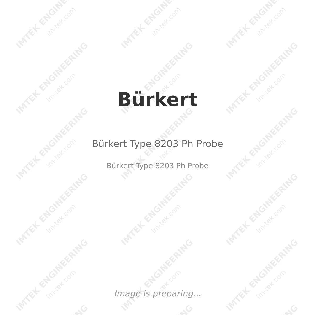 Bürkert Bürkert Type 8203 Ph Probe - Bürkert Type 8203 Ph Probe