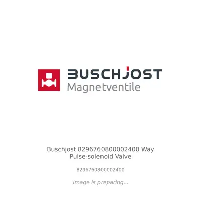 Buschjost Buschjost 8296760800002400 Way Pulse-solenoid Valve - 8296760800002400