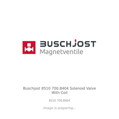 Buschjost Buschjost 8510 700.8404 Solenoid Valve With Coil - 8510 700.8404