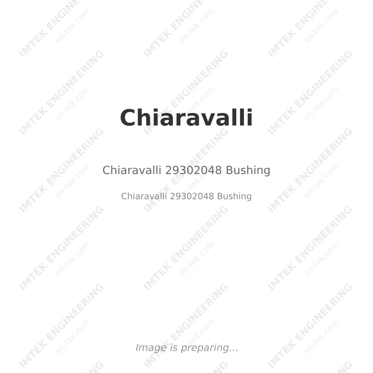 Chiaravalli Chiaravalli 29302048 Bushing - Chiaravalli 29302048 Bushing