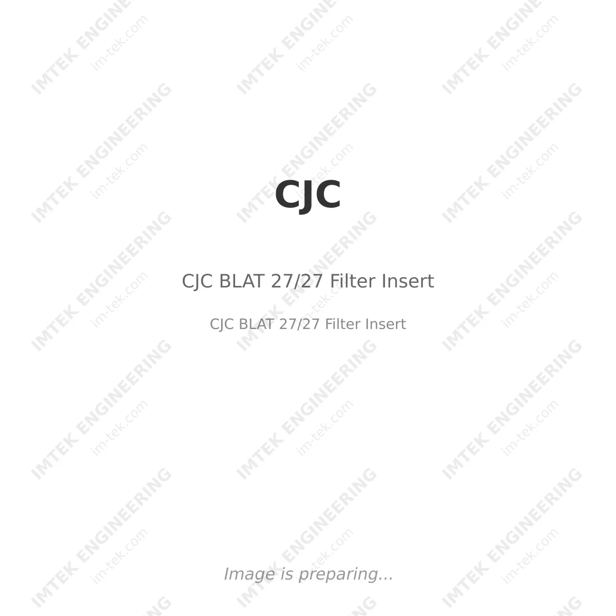 CJC CJC BLAT 27/27 Filter Insert - CJC BLAT 27/27 Filter Insert