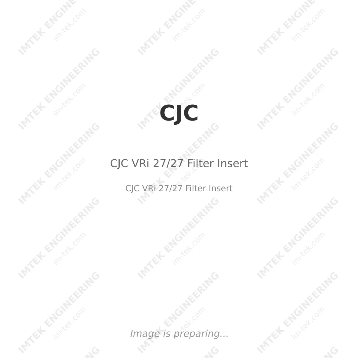 CJC CJC VRi 27/27 Filter Insert - CJC  VRi 27/27 Filter Insert