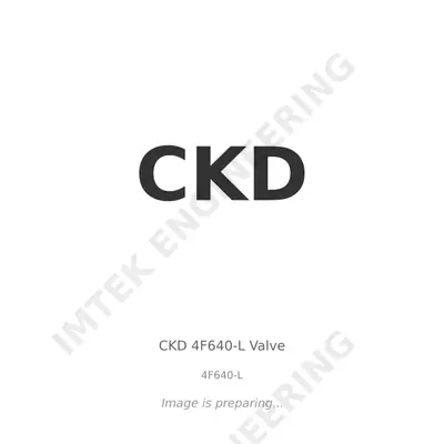 CKD CKD 4F640-L Valve - 4F640-L