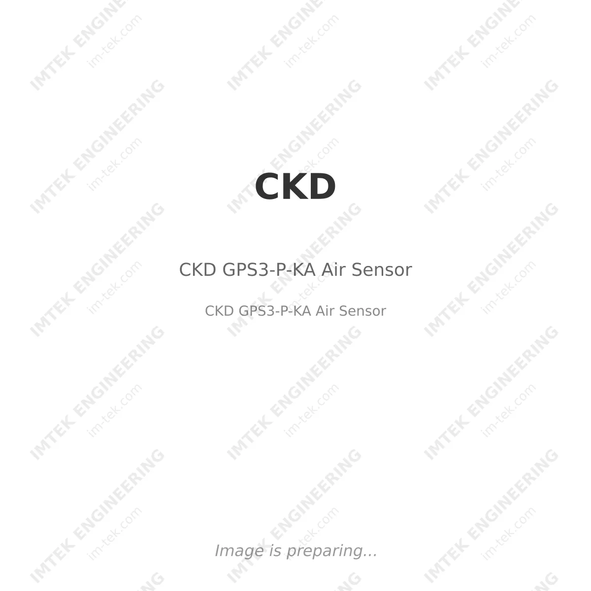 CKD CKD GPS3-P-KA Air Sensor - CKD GPS3-P-KA Air Sensor