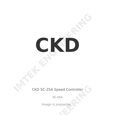 CKD CKD SC-25A Speed Controller - SC-25A