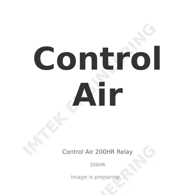 Control Air Control Air 200HR Relay - 200HR